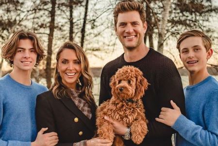 Danielle Kirlin with her husband Ryan McPartlin and sons
